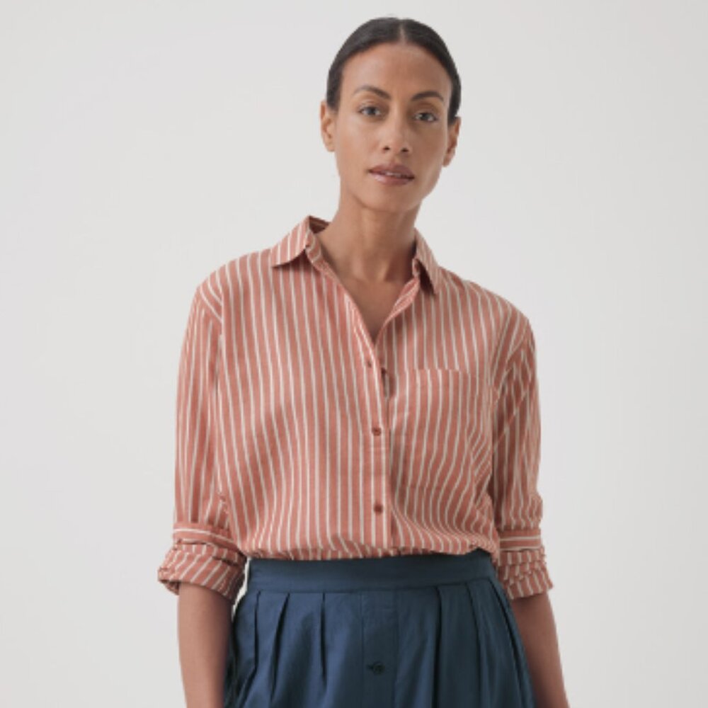 Pact Sunset Lightweight Cotton Classic Buttondown Shirt